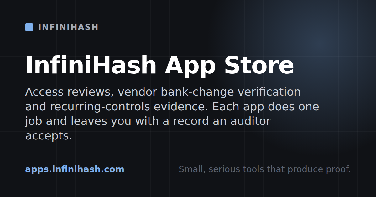 InfiniHash App Store